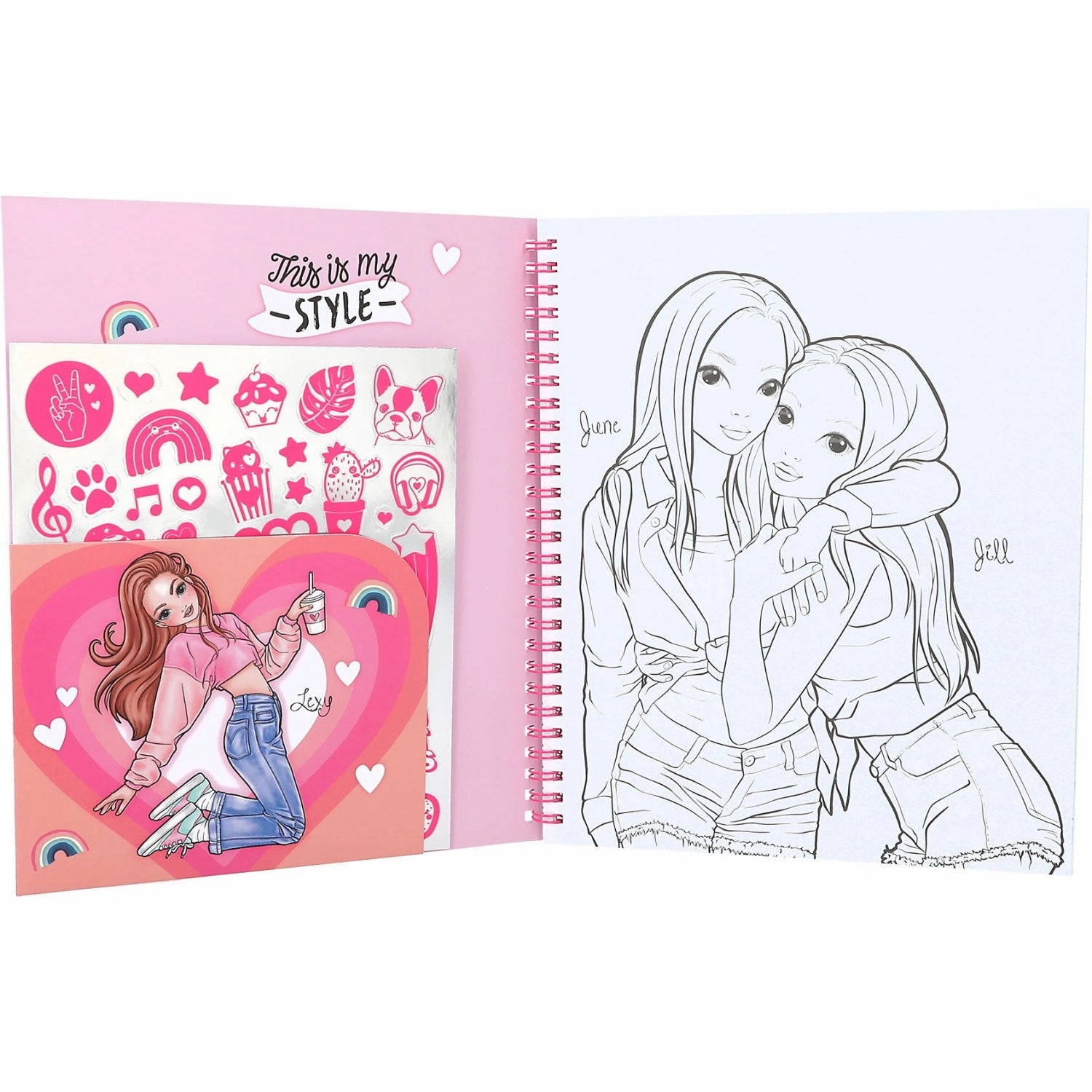 TOPModel Coloring Book M/Pailletter