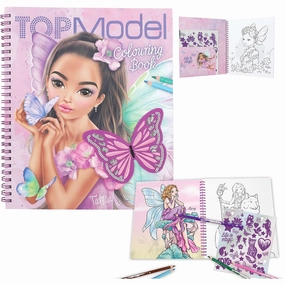 TOPModel Coloring Book M/Pailletter Fairy Love