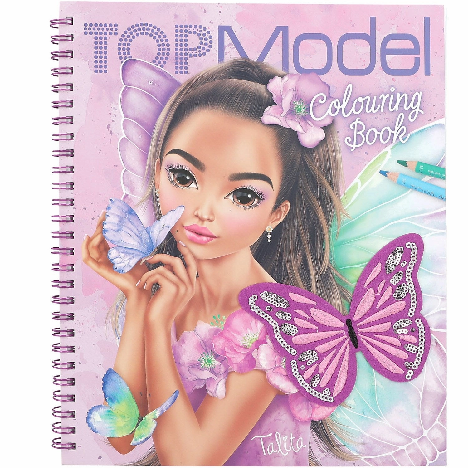 TOPModel Coloring Book M/Pailletter Fairy Love