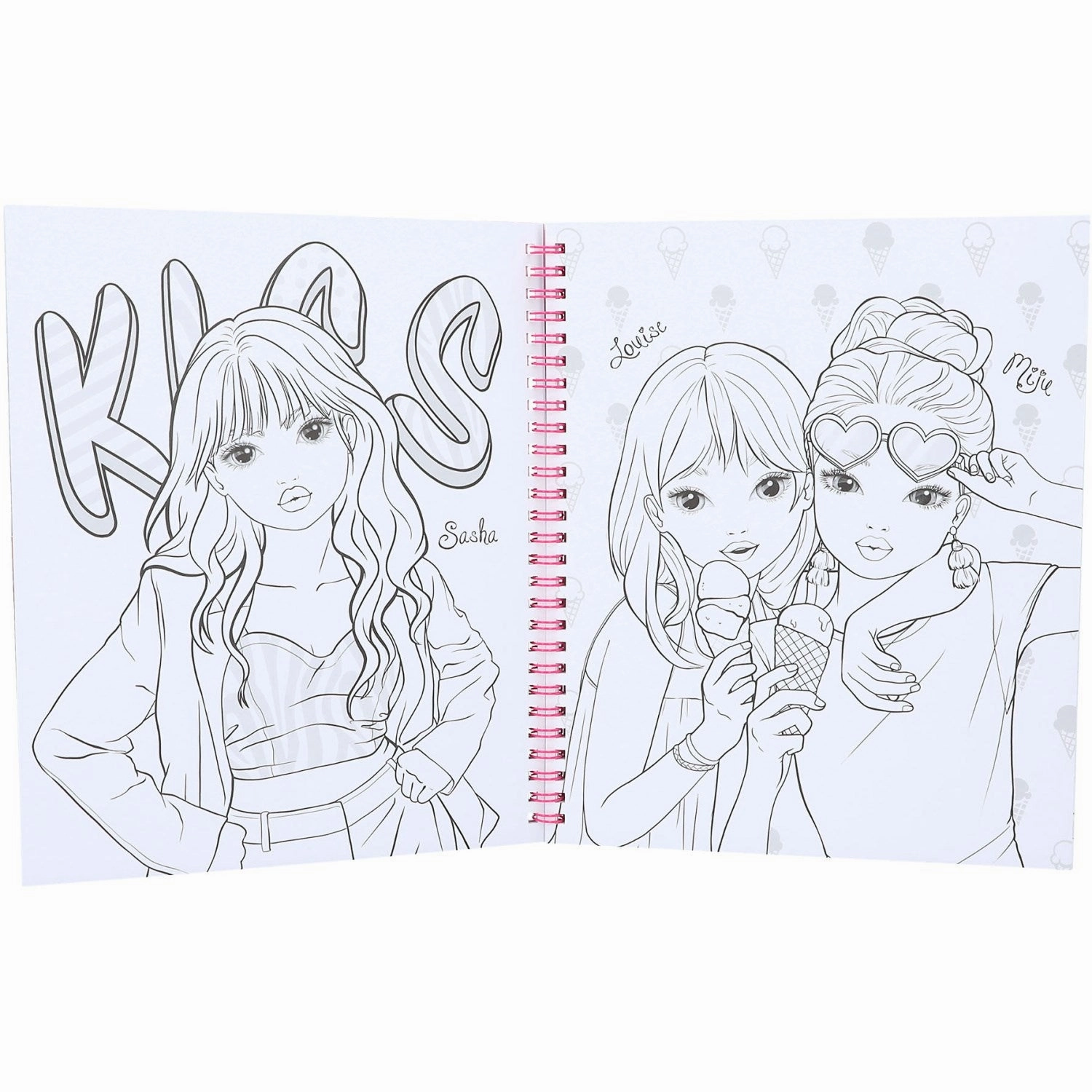 TOPModel Coloring Book M/Pailletter