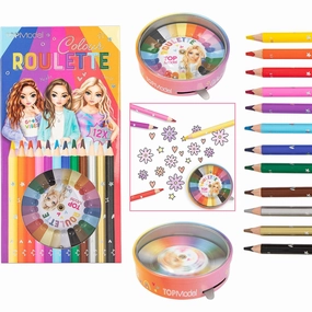 TOPModel Coloring Roulette   12 Crayons