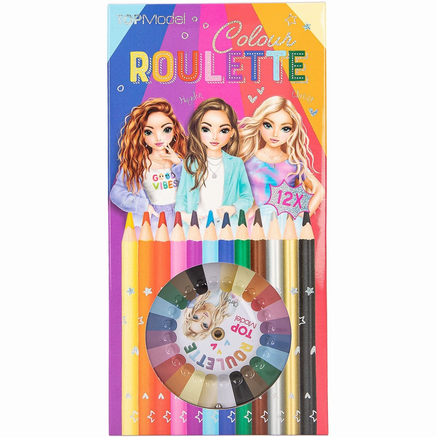 TOPModel Coloring Roulette   12 Crayons