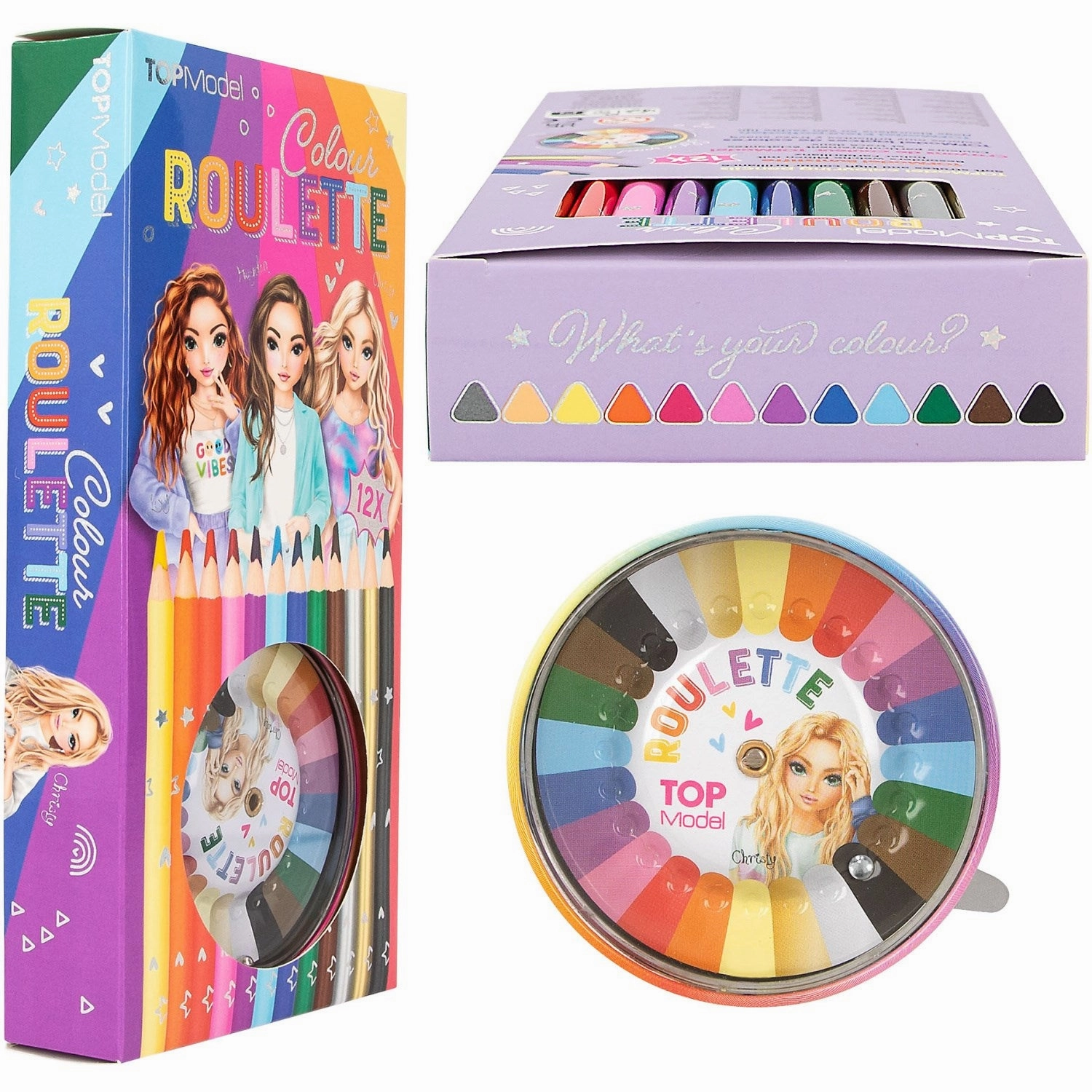 TOPModel Coloring Roulette   12 Crayons