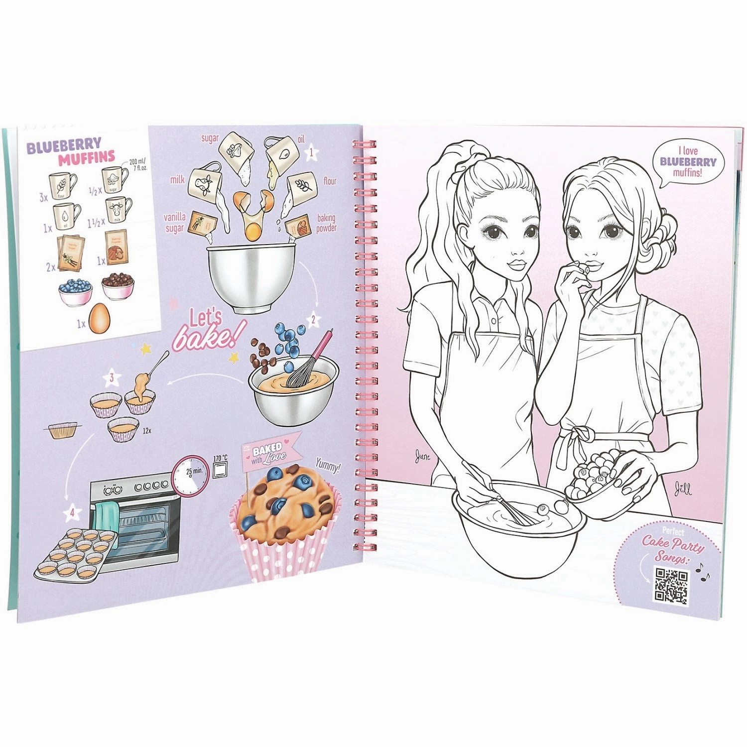 TOPModel Painting & Activity Book Cake & Bake