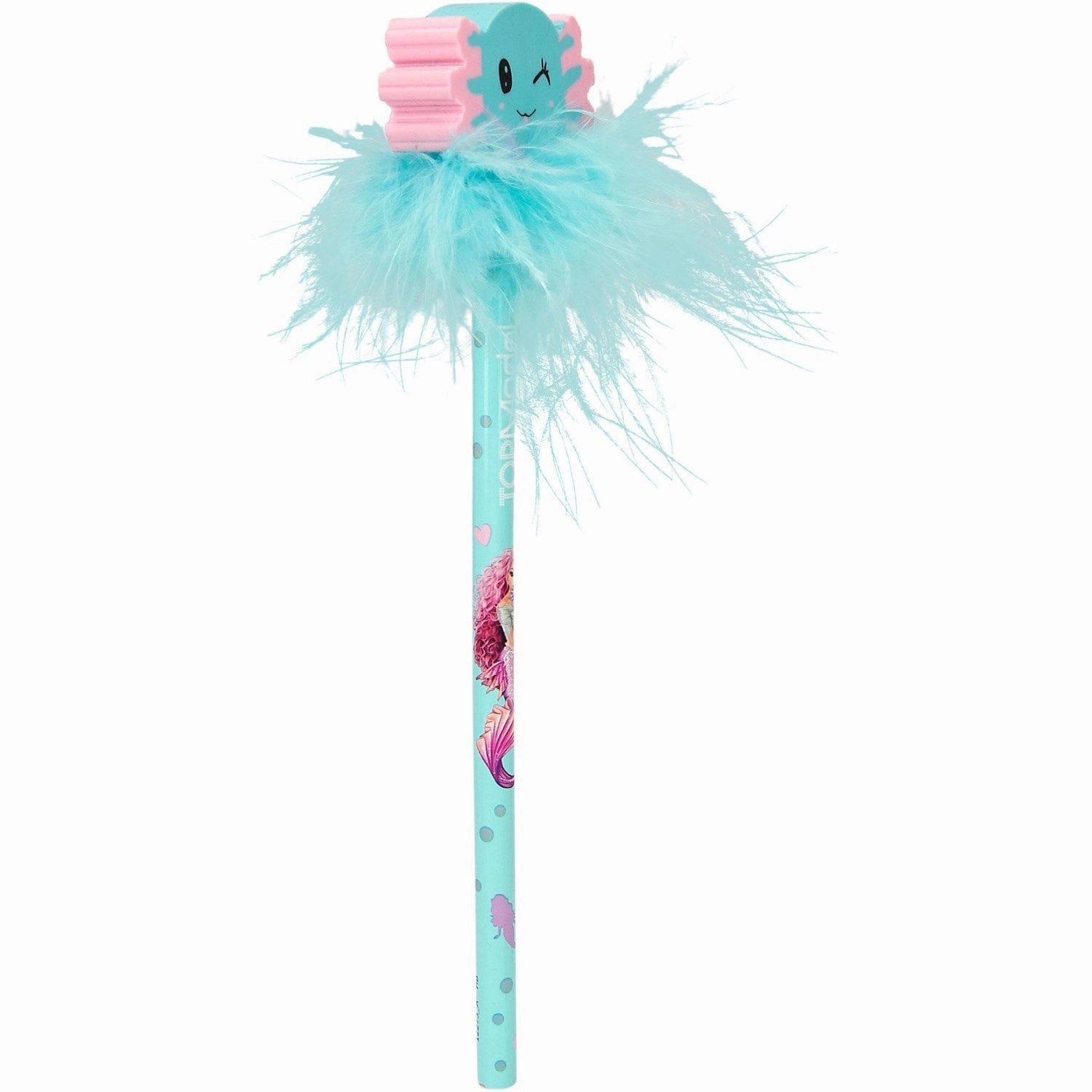 TOPModel TopModel Pencil With Eraser & Feather Mermaid