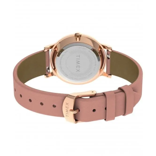 Transcend Pink Leather Strap Watch TW2V66900
