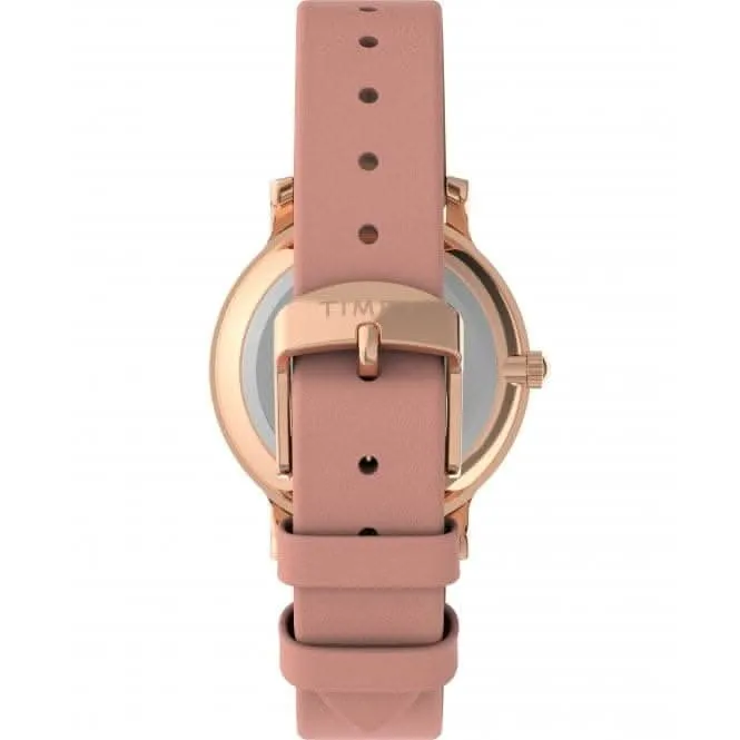 Transcend Pink Leather Strap Watch TW2V66900