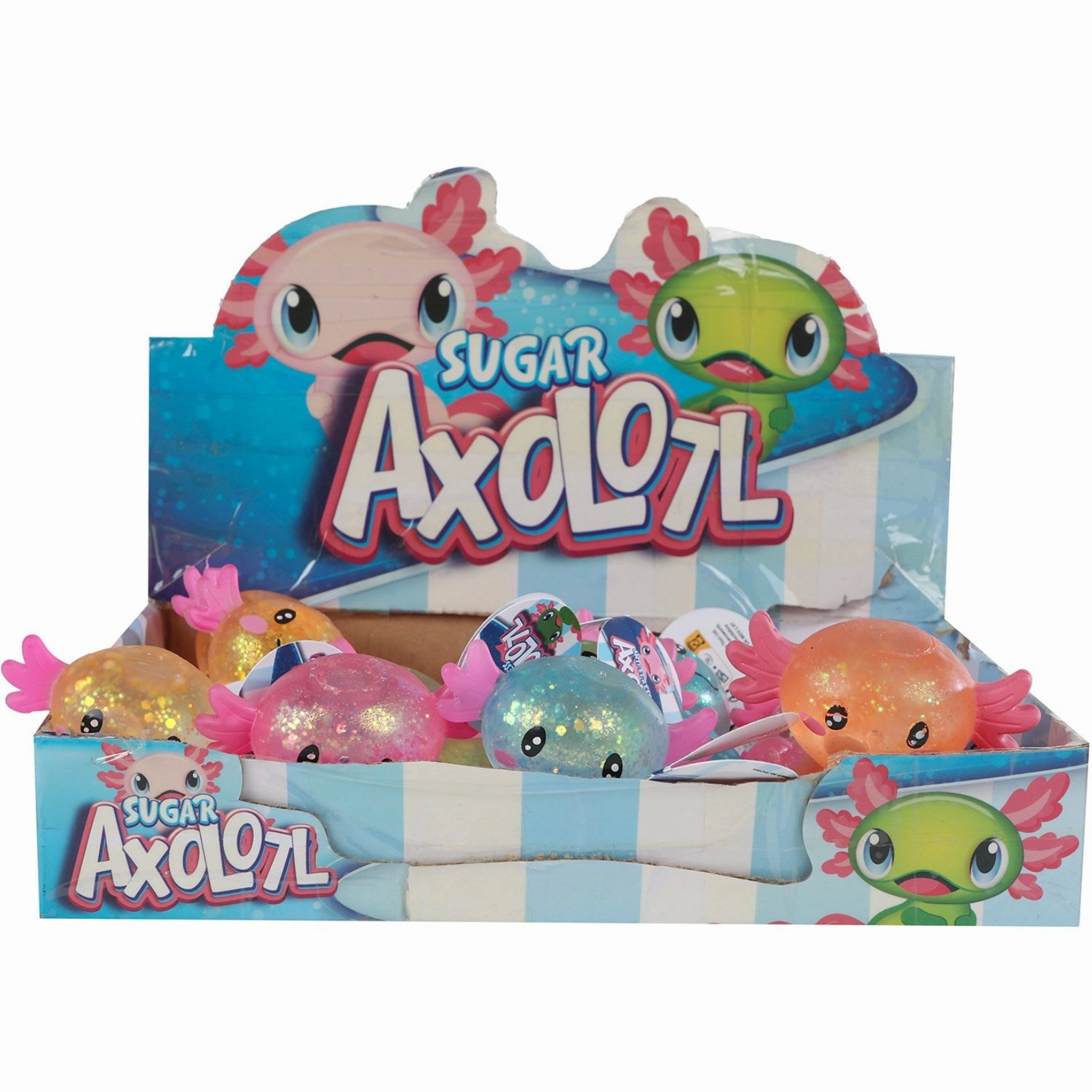 Trend Toys Axolotl Sugar Squeeze Animal 4 Asst. CDU