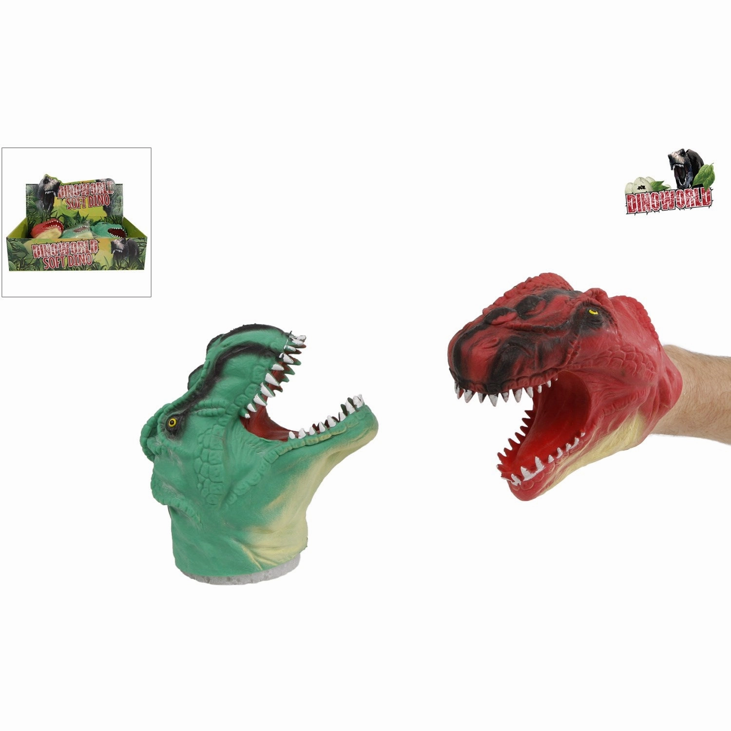 Trend Toys Dinosaur Hand Puppet 2 Asst. CDU