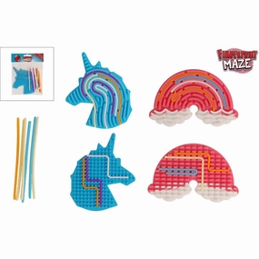 Trend Toys Fingerprint Maze Unicorn/Rainbow 4 Asst.