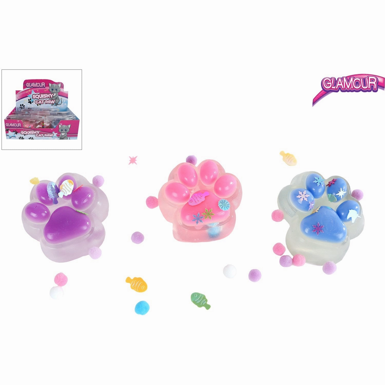 Trend Toys Pink Taba Squishy Cat Paw