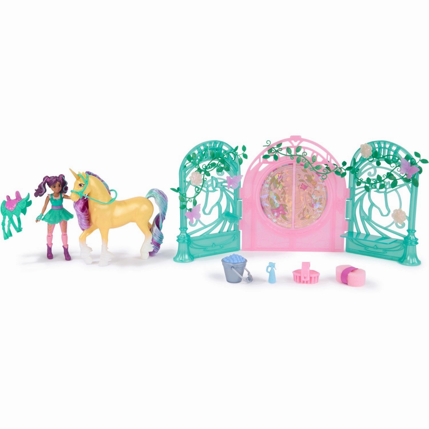 Unicorn Academy Ava & Leaf Stall Playset