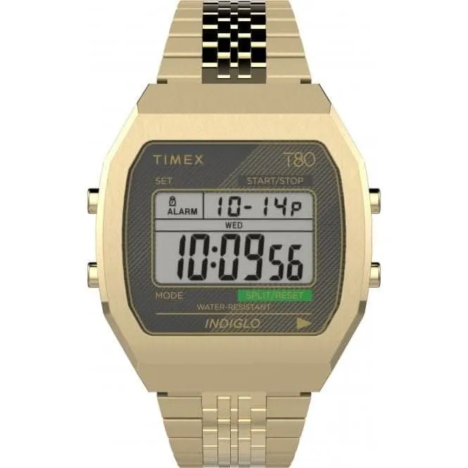 Unisex Timex Lab Timex 80 Gold-Tone Watch TW2V74300