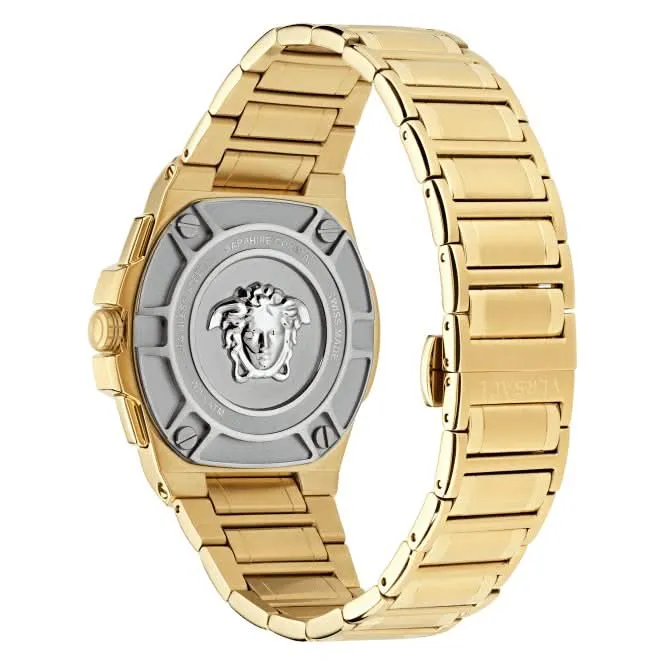 Versace Gents Greca Black Aluminous Watch VE7H00623