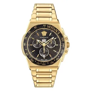 Versace Gents Greca Black Aluminous Watch VE7H00623