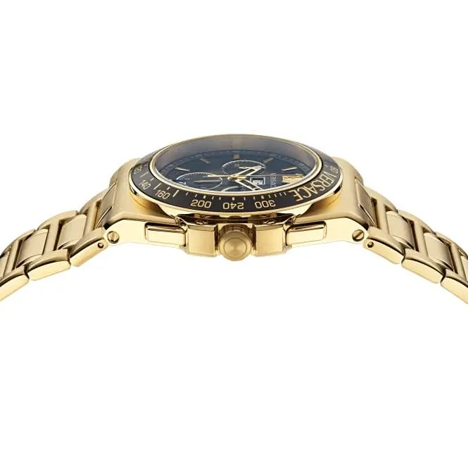 Versace Gents Greca Black Aluminous Watch VE7H00623