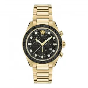 Versace Gents Greca Dome Gold-Tone Watch VE6K00523