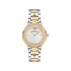 Versace Ladies V-Tribute Stainless Steel White-Silver Watch VE2P00422