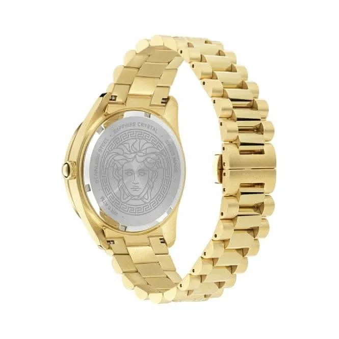 Versace Timeless V Dome Black Sapphire Watch VE8E00624