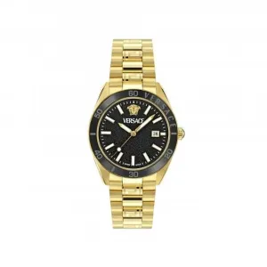 Versace Timeless V Dome Black Sapphire Watch VE8E00624