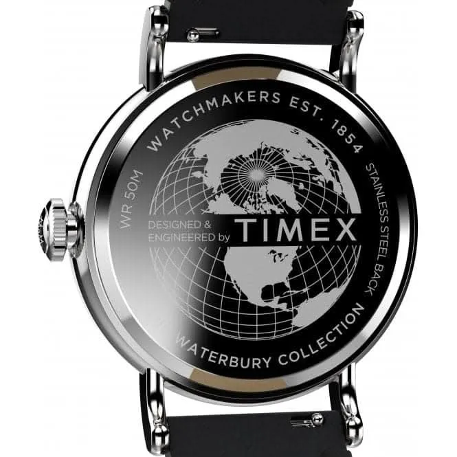 Waterbury Standard Black Leather Strap Watch TW2W20200