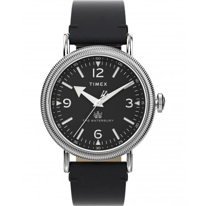 Waterbury Standard Black Leather Strap Watch TW2W20200