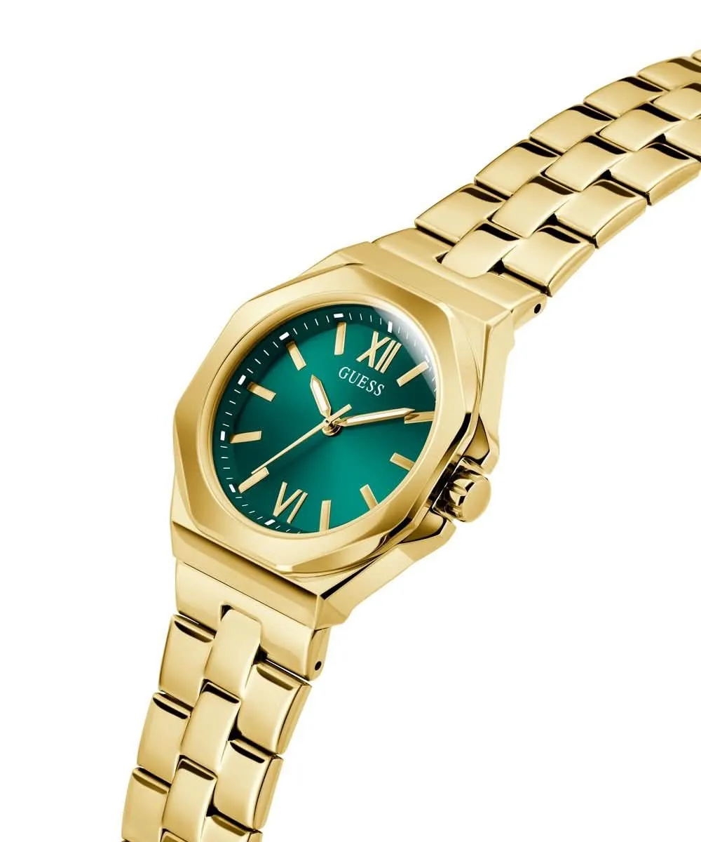 Women's Gold Green Empress Watch GW0873L2