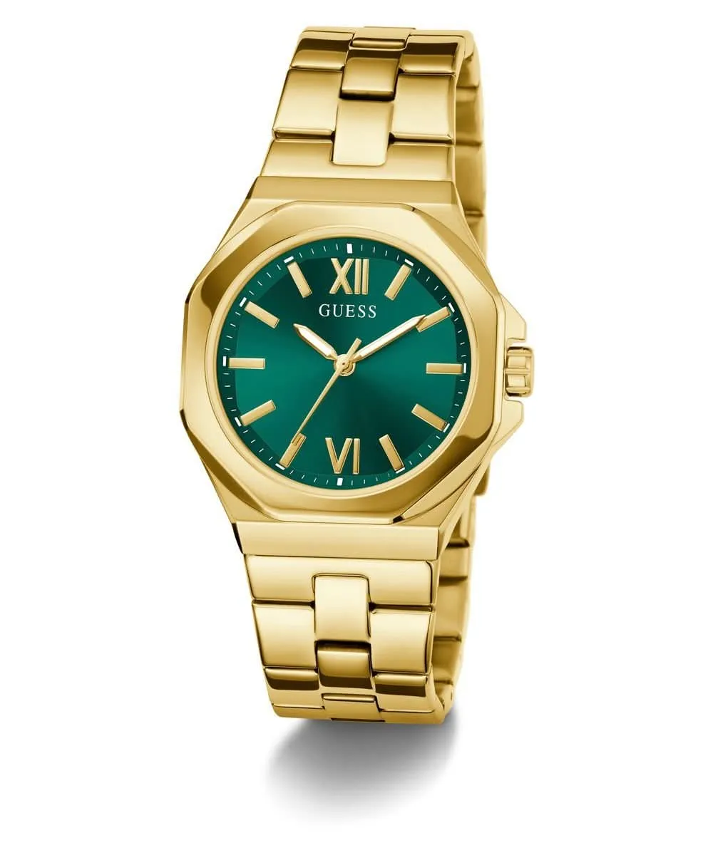 Women's Gold Green Empress Watch GW0873L2