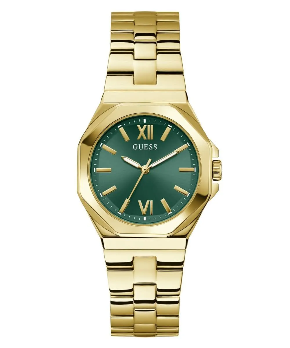 Women's Gold Green Empress Watch GW0873L2