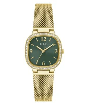 Women's Gold Green Tapestry Watch GW0354L5
