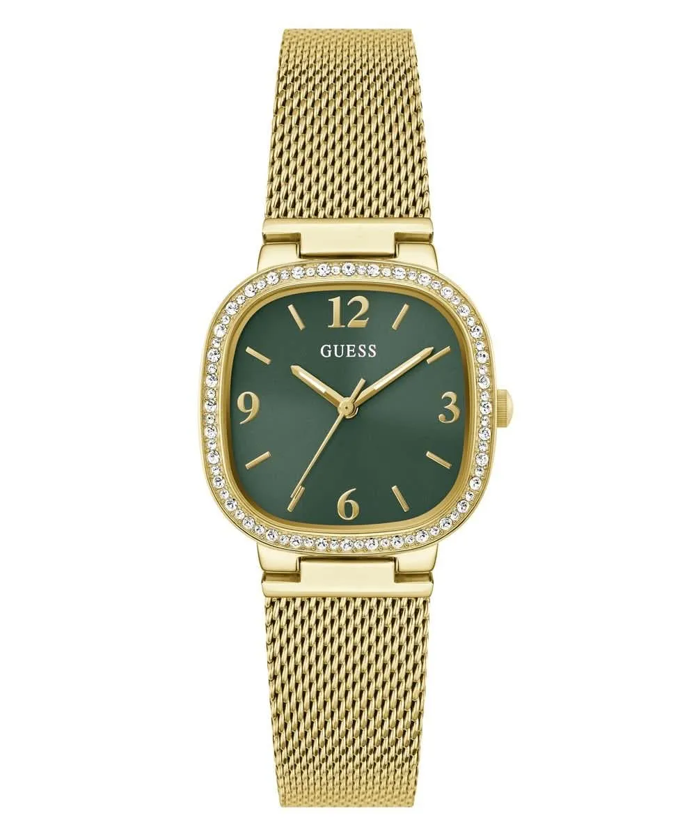 Women's Gold Green Tapestry Watch GW0354L5