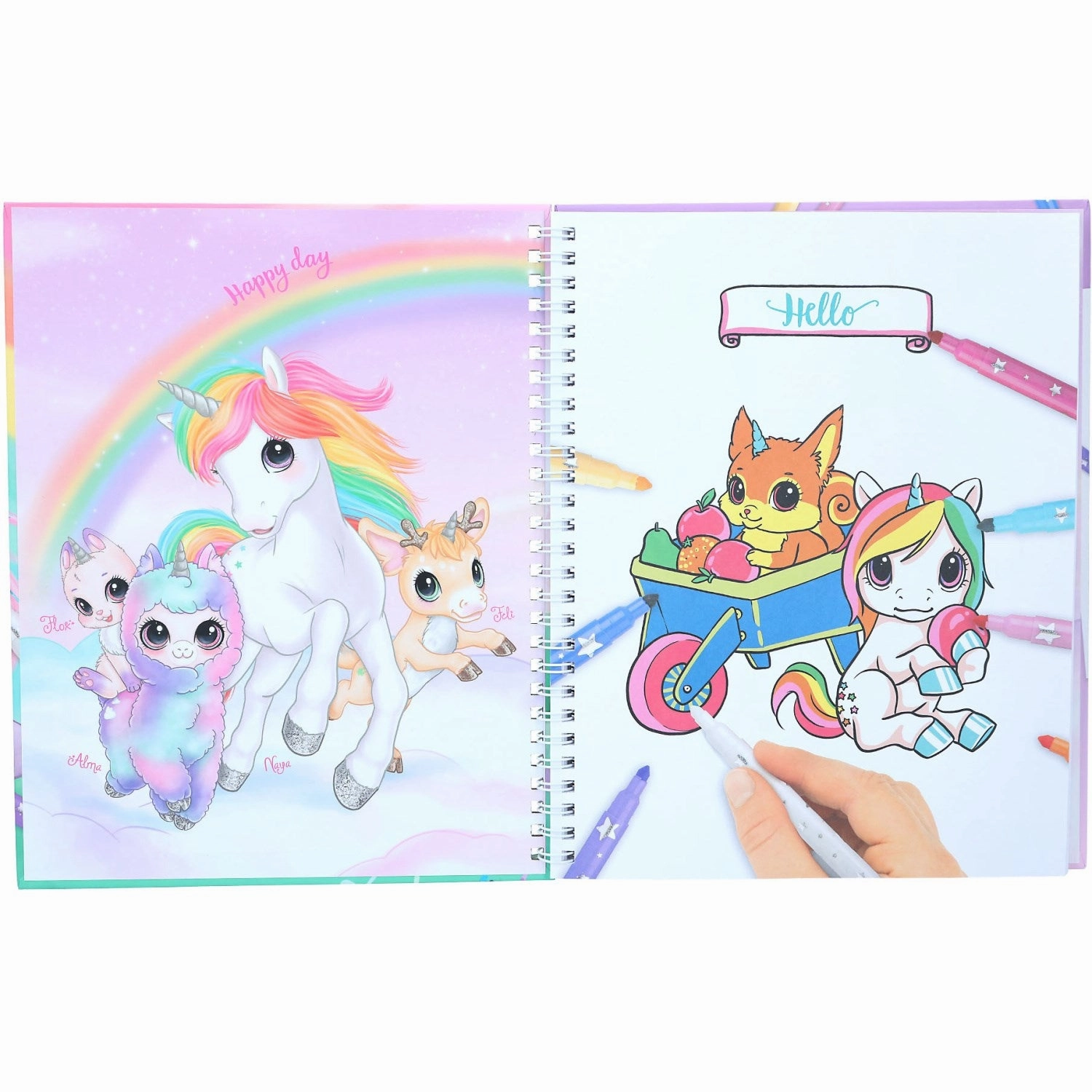 Ylvi coloring book w/markers