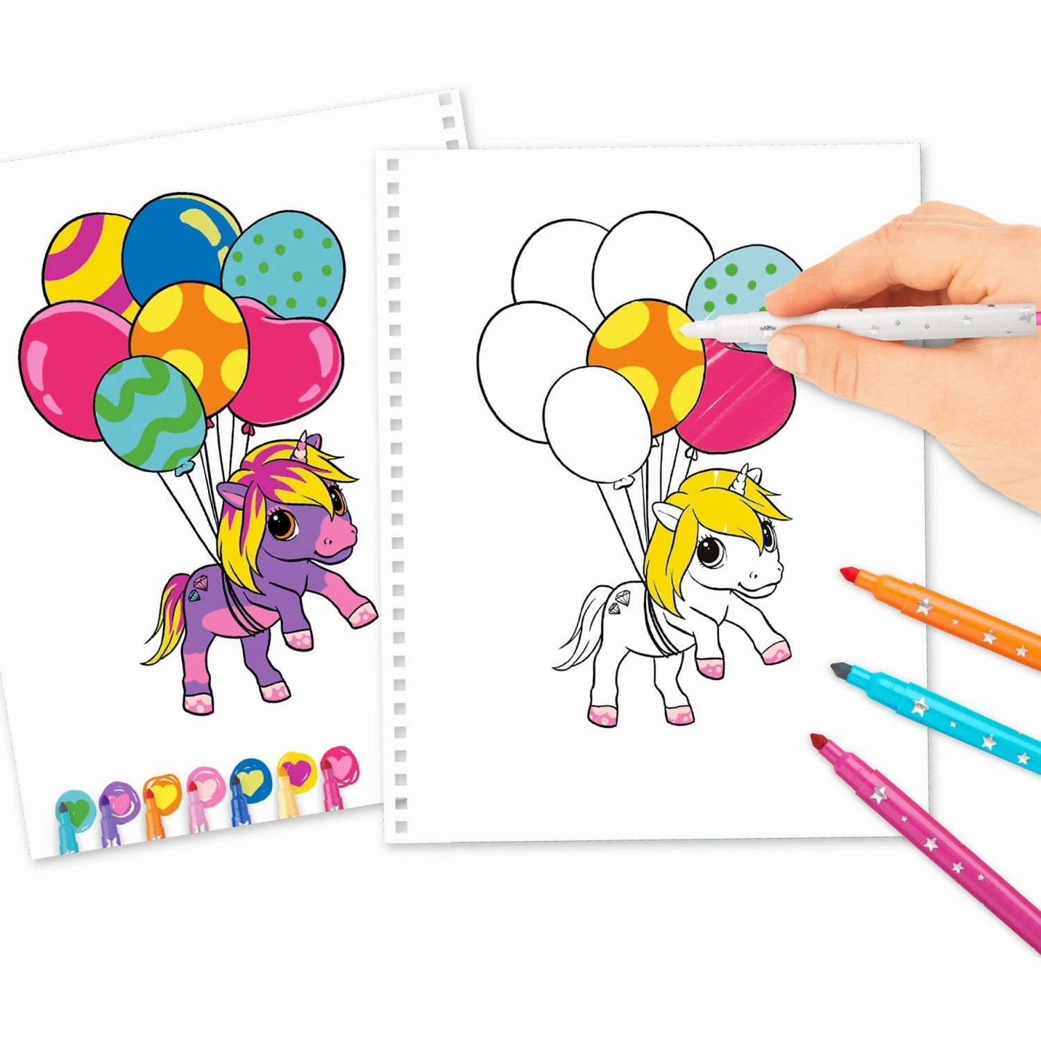 Ylvi coloring book w/markers