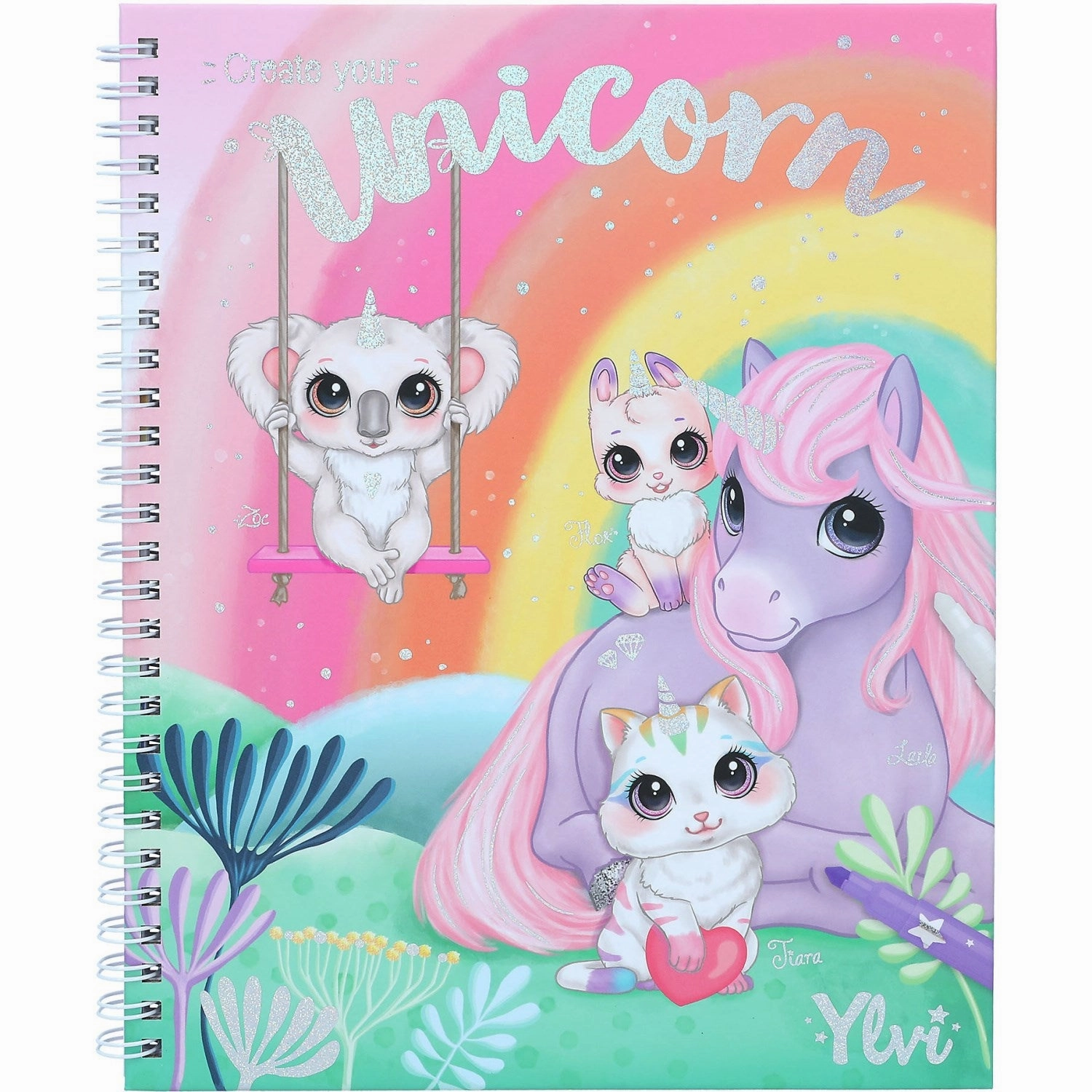 Ylvi coloring book w/markers