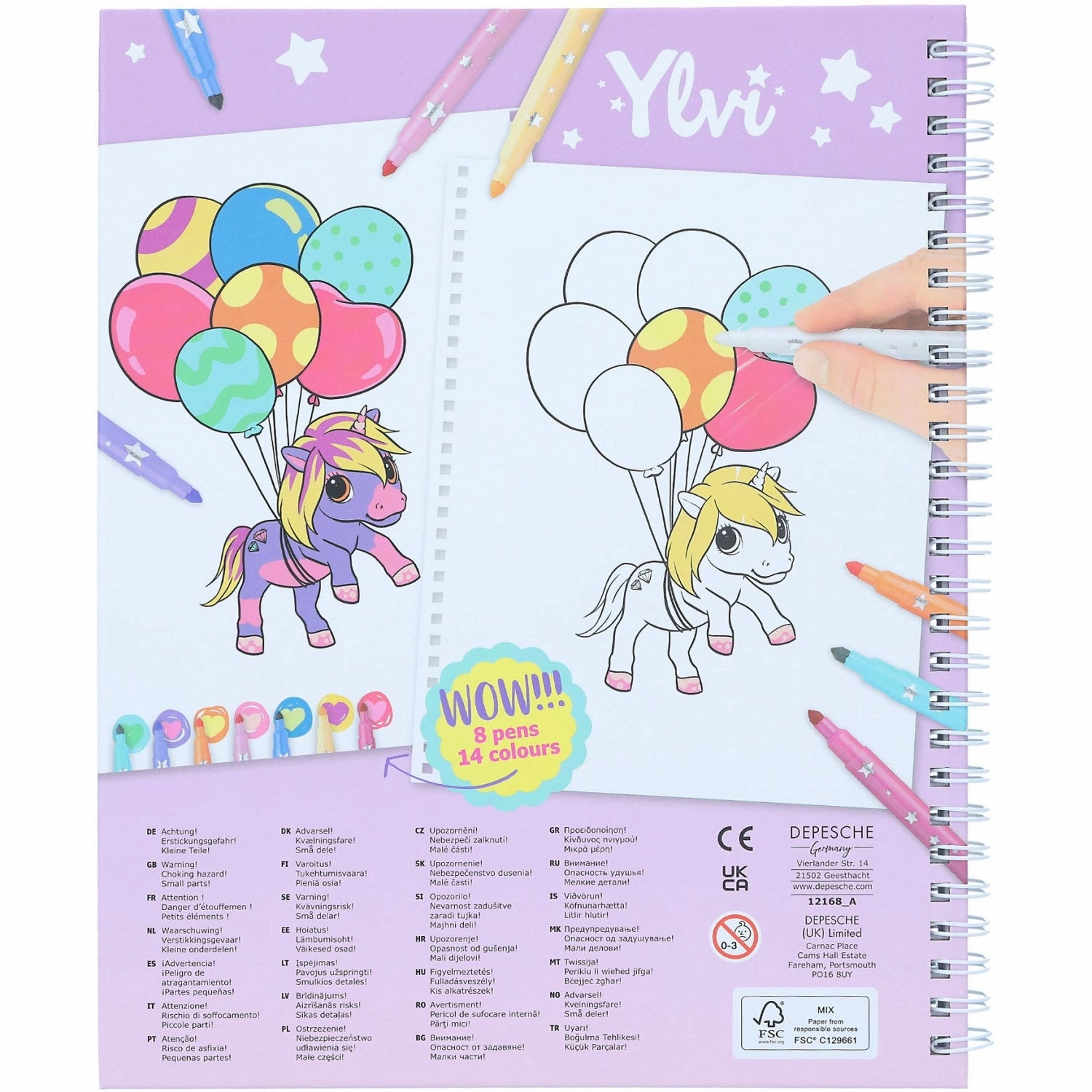 Ylvi coloring book w/markers