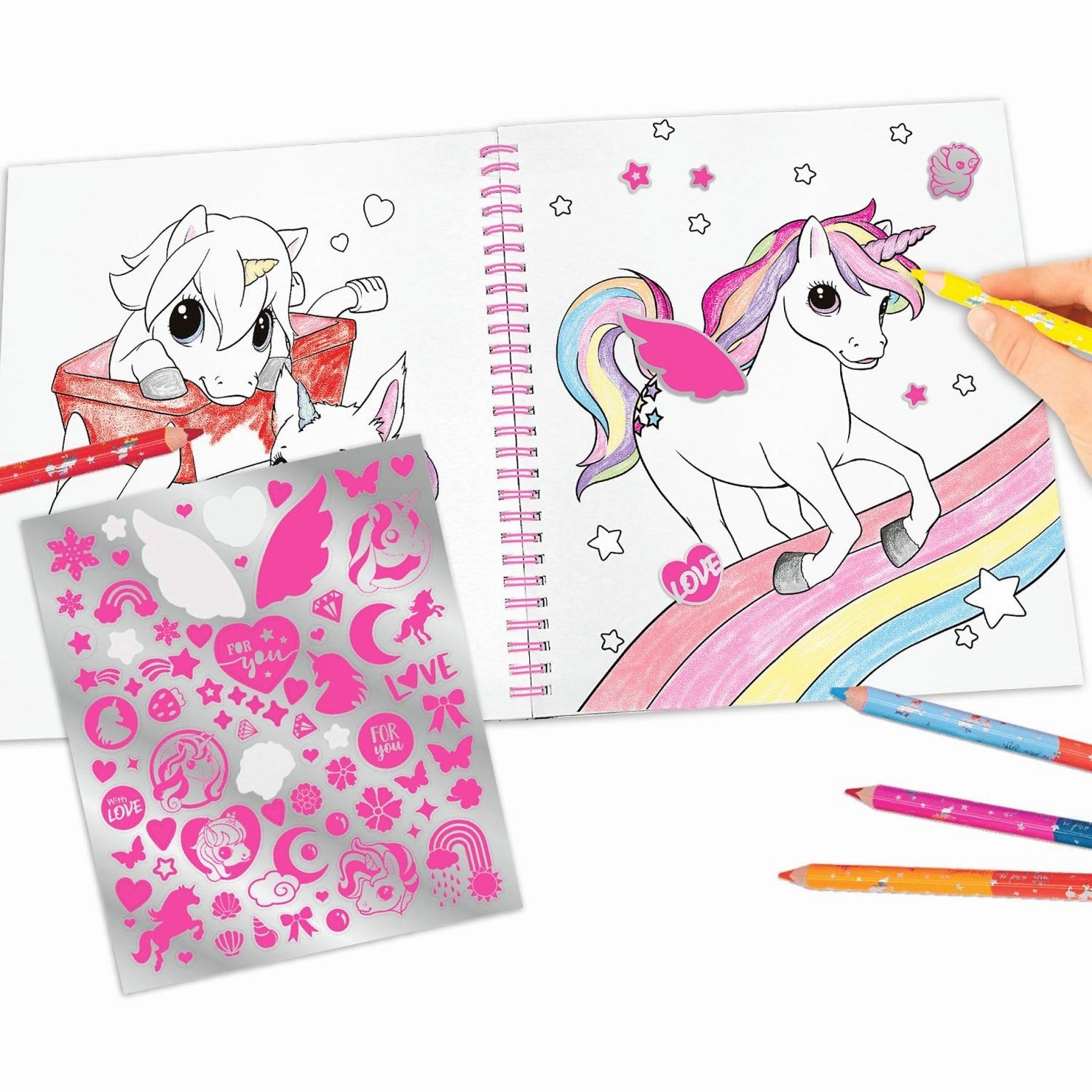 Ylvi coloring book w/sequins