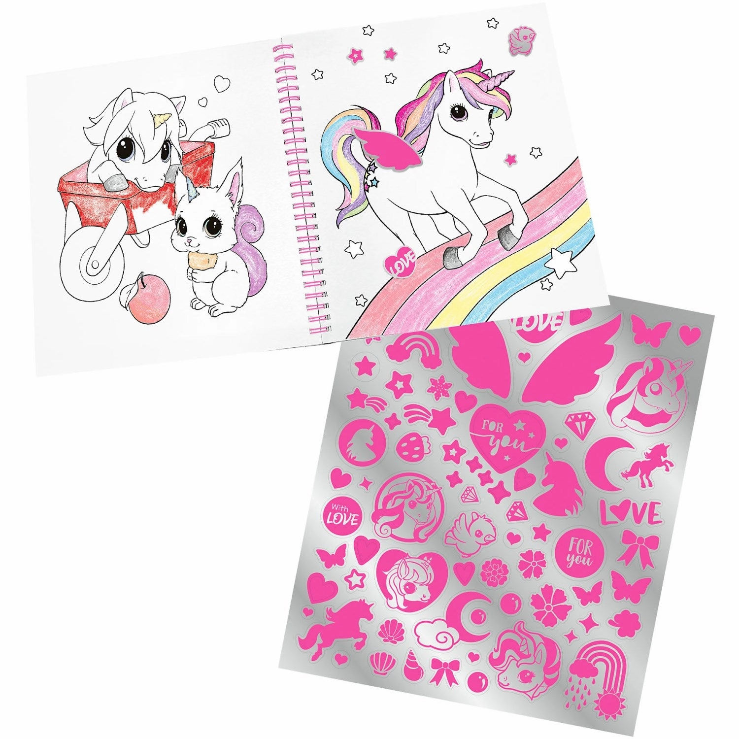 Ylvi coloring book w/sequins