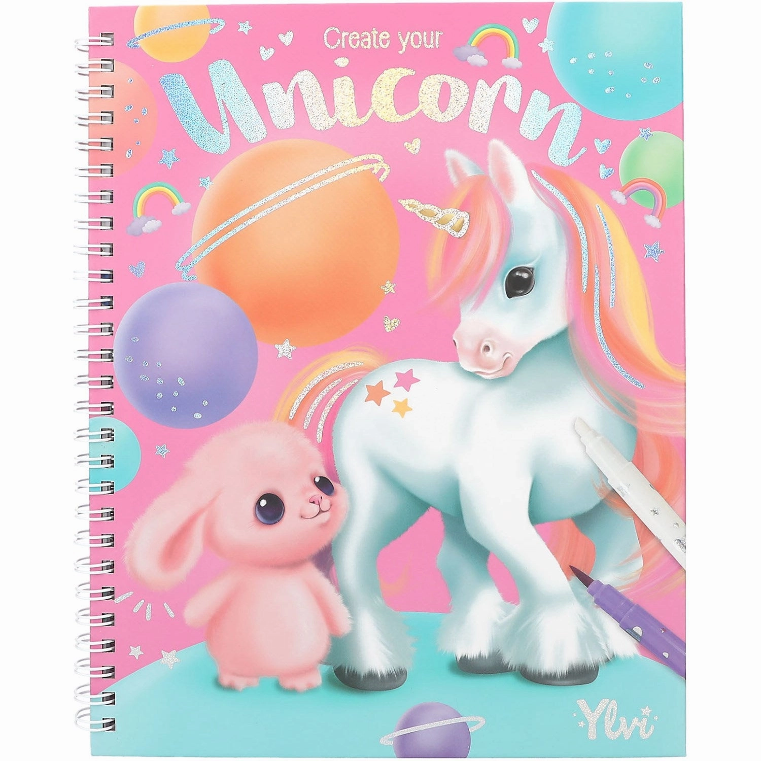 Ylvi coloring book with markers