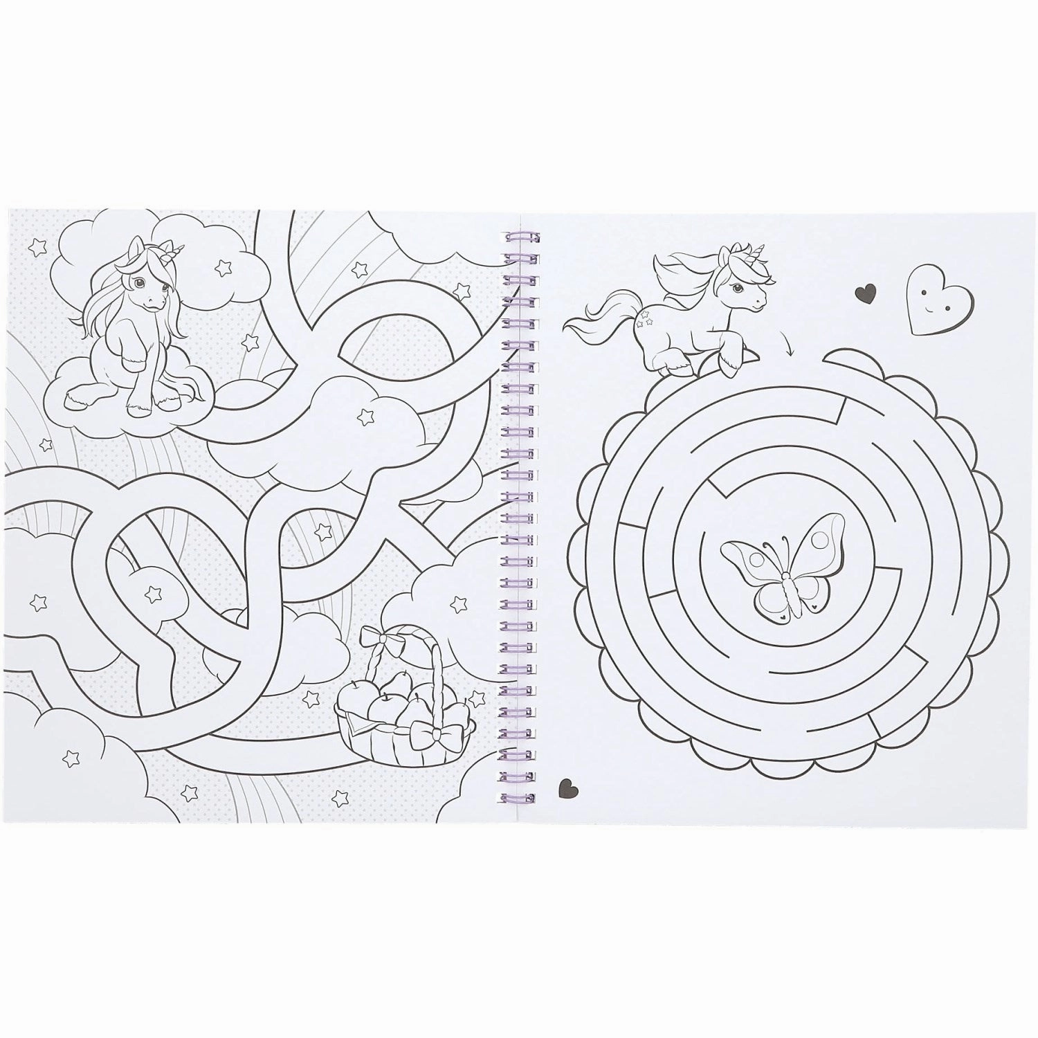 Ylvi Colouring Book With Unicorn And Sequins
